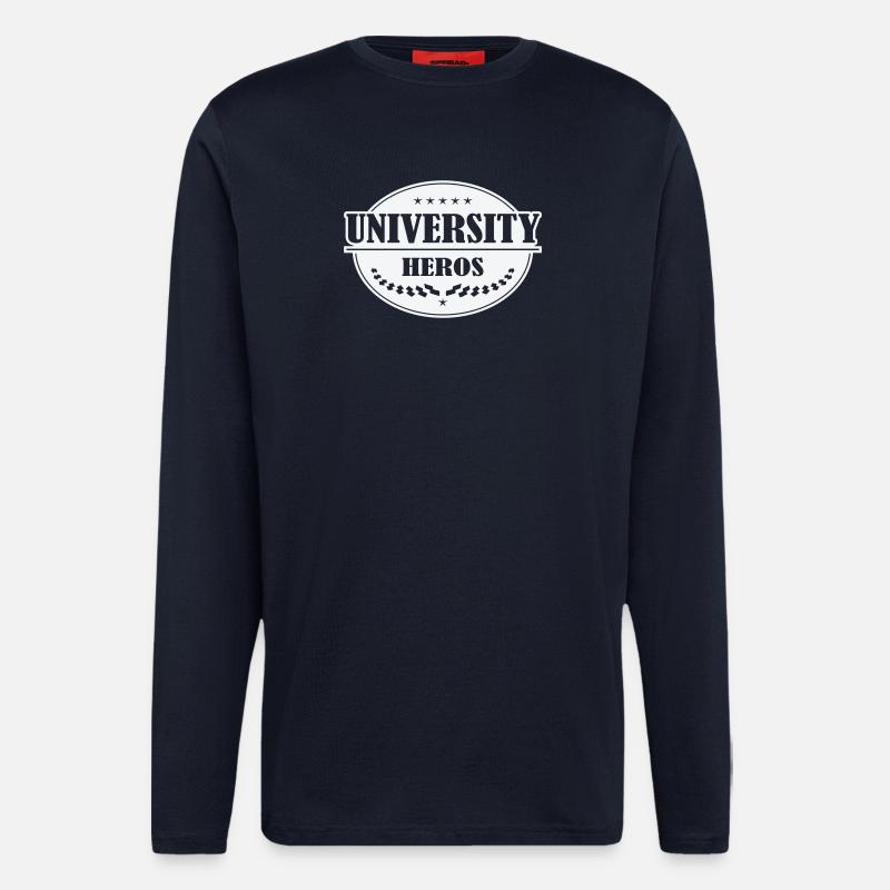 Unihelden Badge - Longsleeve - made by SPREAD  - DARK NAVY