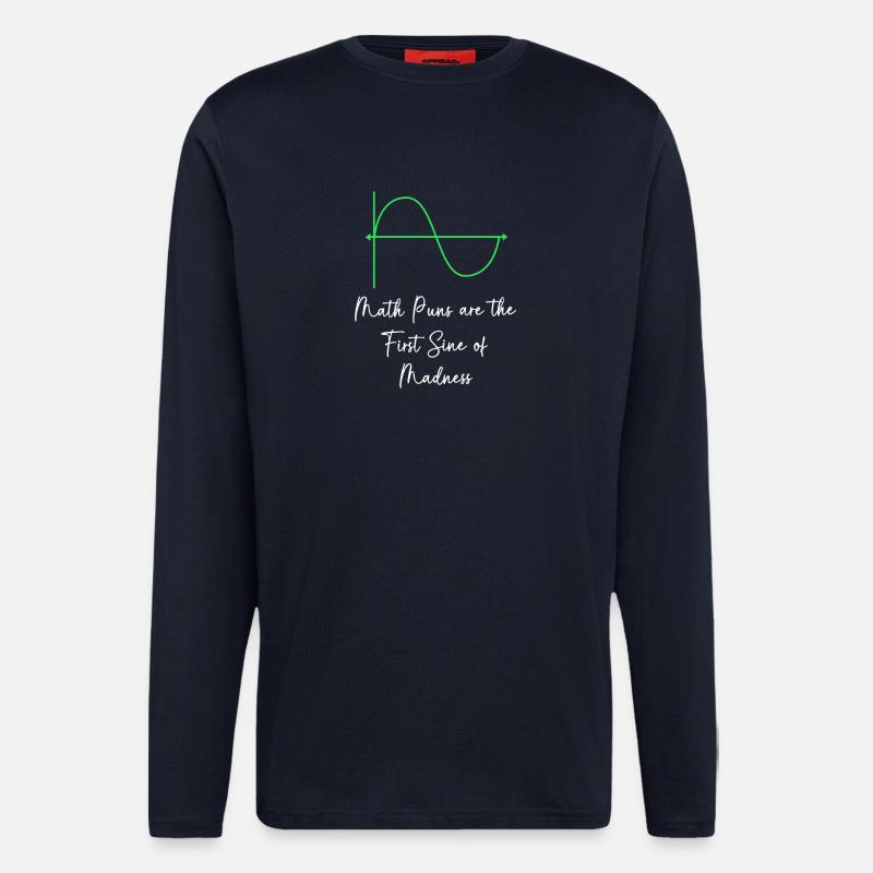 Mathematician Math Mathematical Mathematics - Longsleeve - made by SPREAD  - DARK NAVY