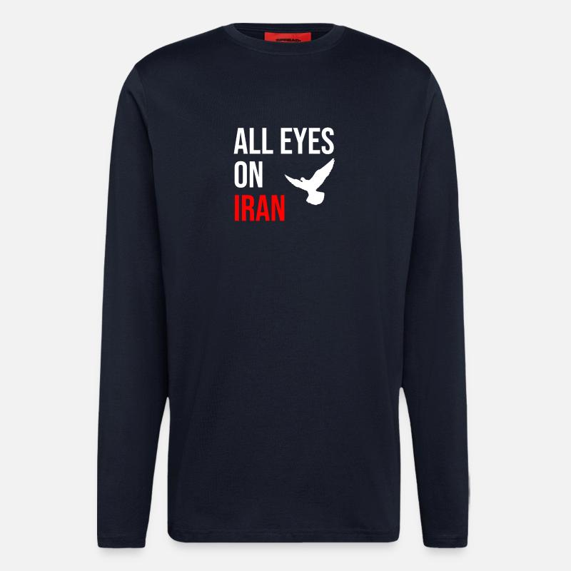 All Eyes On Iran - Longsleeve - made by SPREAD - DARK NAVY