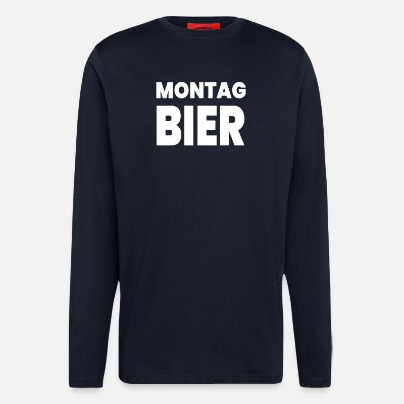 Bier - Langarmshirt - made by SPREAD  - DARK NAVY