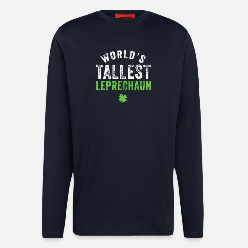 Der höchste Leprechaun der Welt - Langarmshirt - made by SPREAD  - DARK NAVY