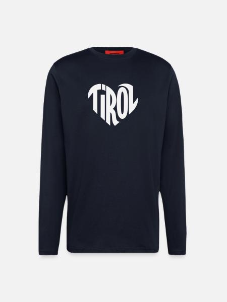 Tirol Heart Typography - Longsleeve - made by SPREAD  - DARK NAVY