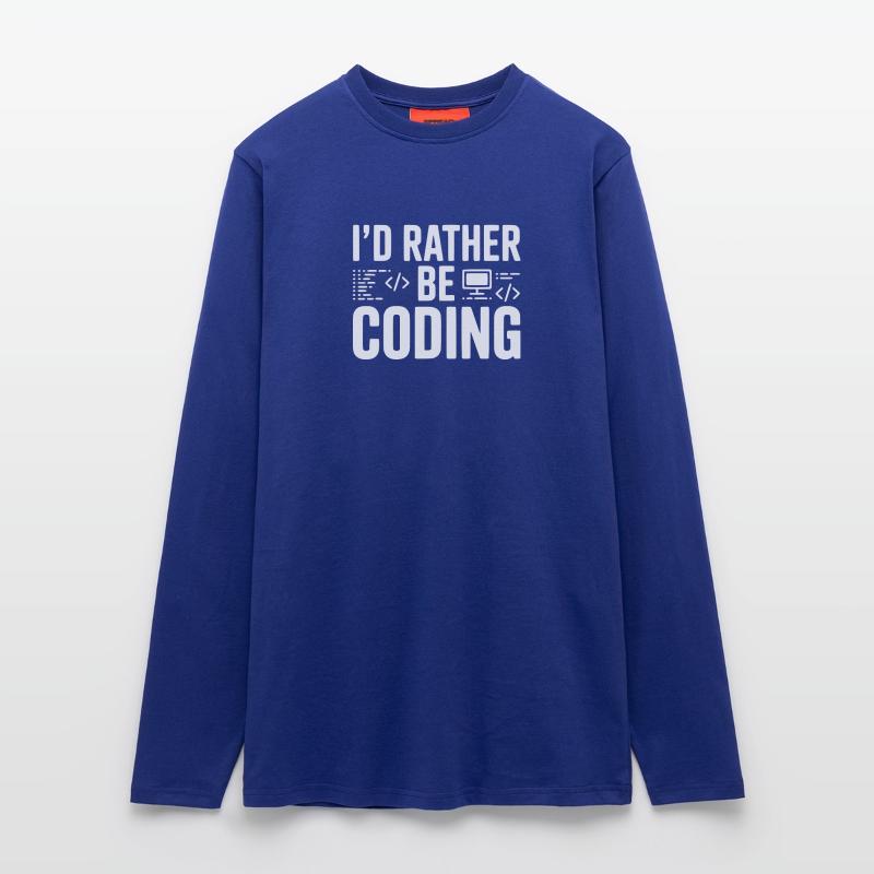 I'd Rather Be Coding Longsleeve - made by SPREAD 