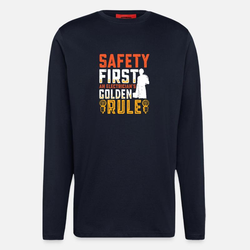 Electrician, Electronics Technician, Electrician - Longsleeve - made by SPREAD - DARK NAVY