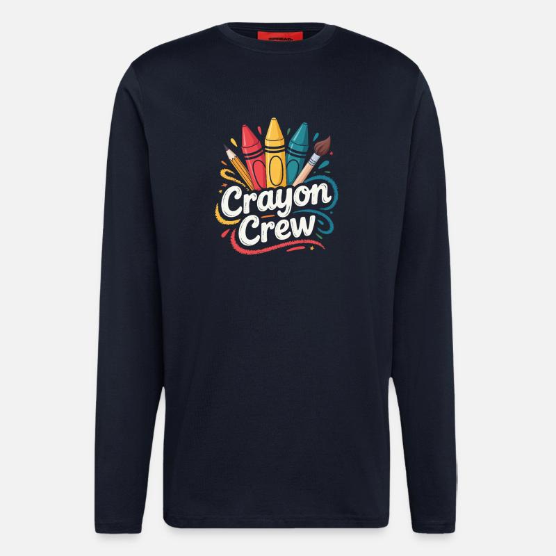 Crayon Crew Farbexplosion - Langarmshirt - made by SPREAD - DARK NAVY