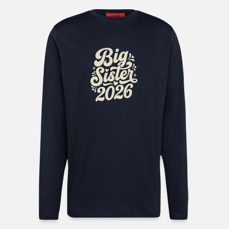 Big Sister 2026 Script Design - Longsleeve - made by SPREAD  - DARK NAVY