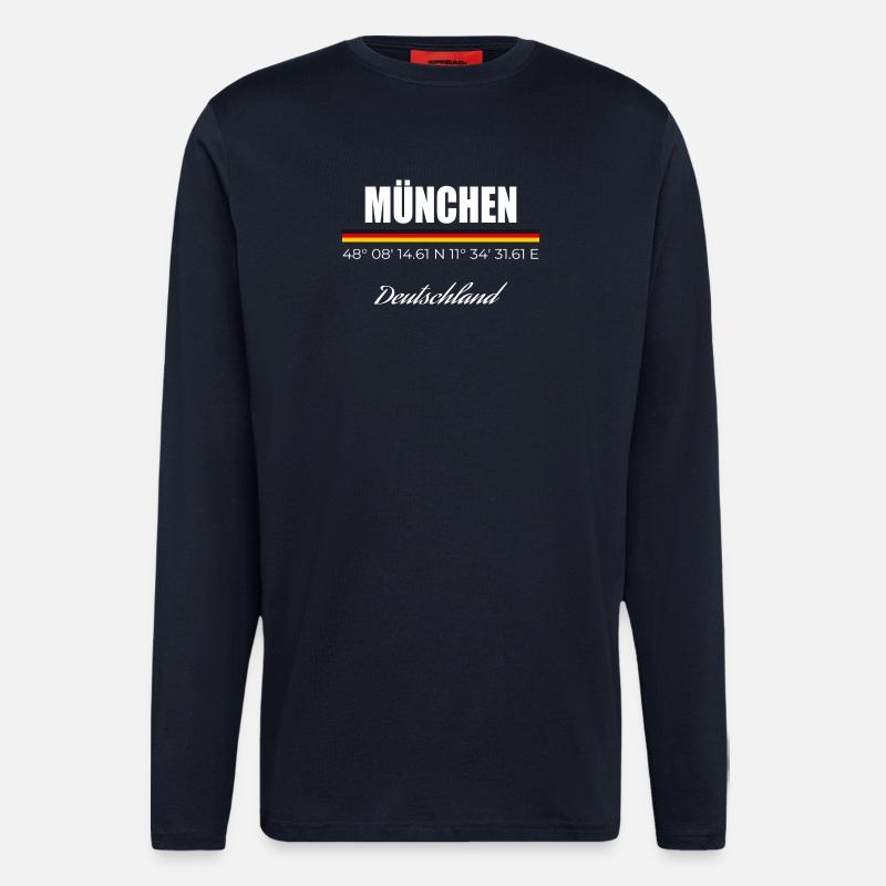 München - Langarmshirt - made by SPREAD  - DARK NAVY