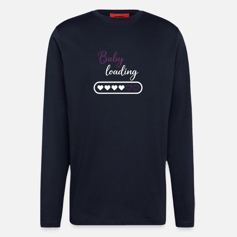 Baby Loading Herzprogress - Langarmshirt - made by SPREAD  - DARK NAVY