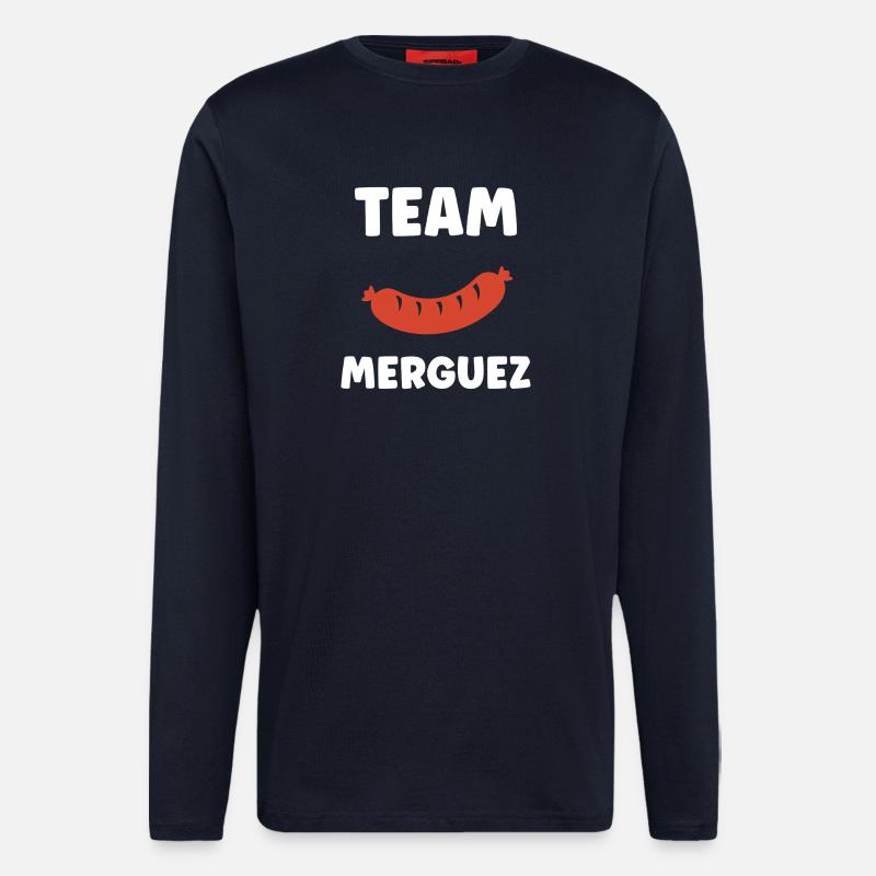 Team Merguez Grafik - Langarmshirt - made by SPREAD  - DARK NAVY