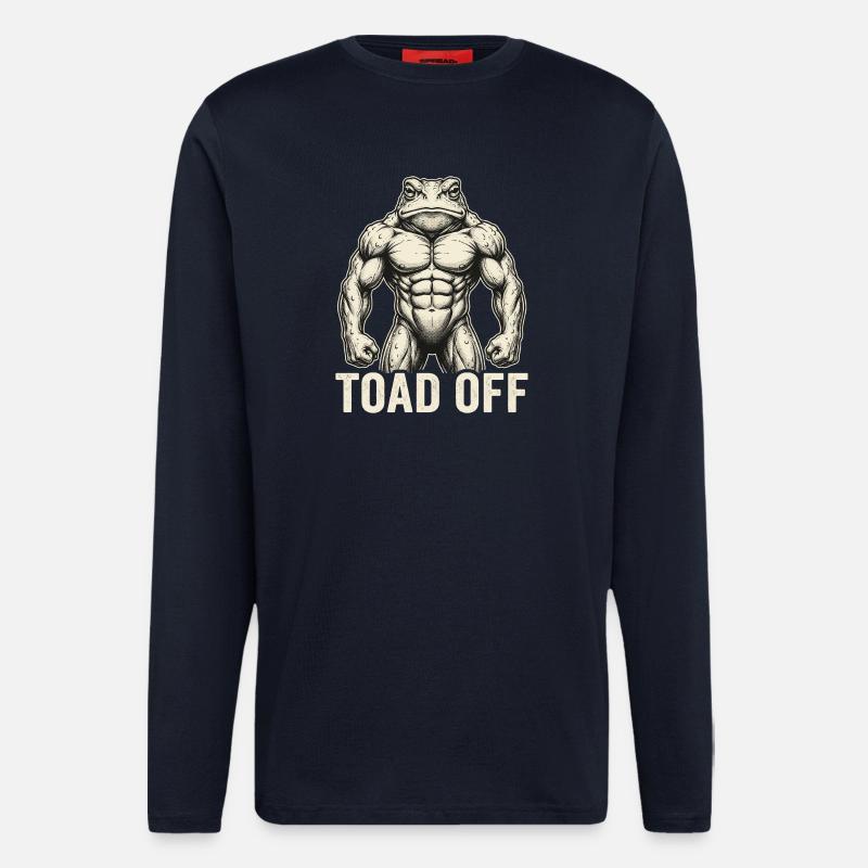 Toad Off Internet Meme Frog - Longsleeve - made by SPREAD - DARK NAVY