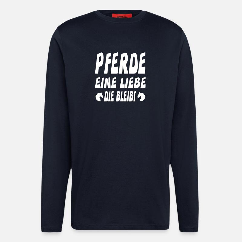 Pferde - Langarmshirt - made by SPREAD  - DARK NAVY