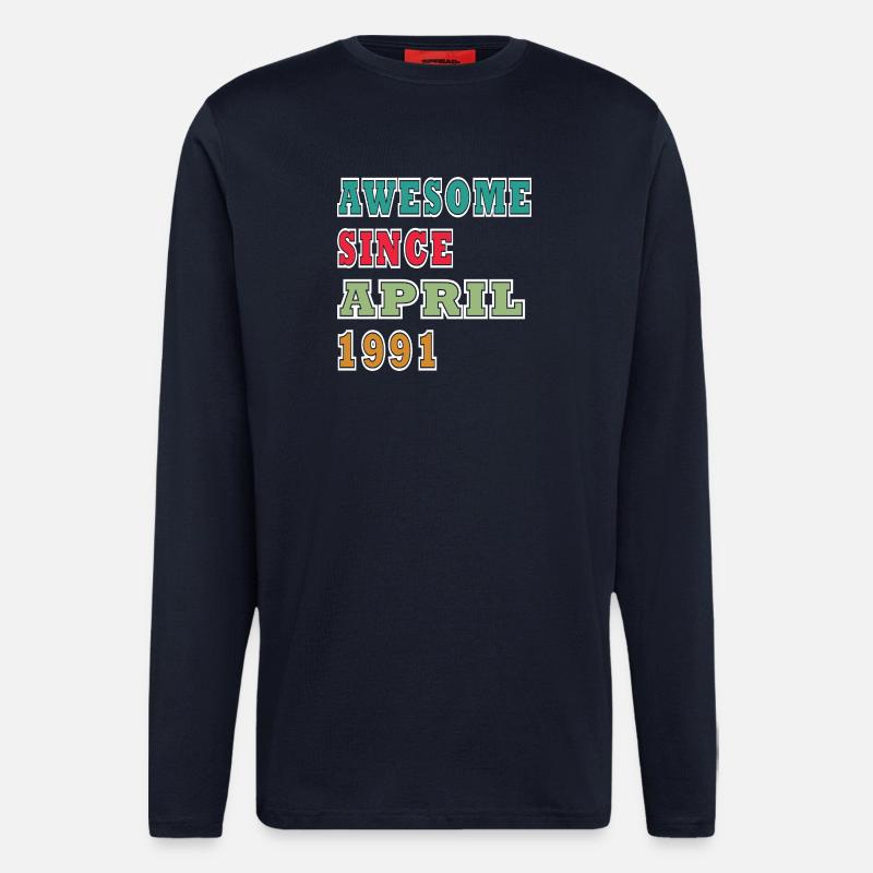 Retro April 1991 Jubiläum - Langarmshirt - made by SPREAD  - DARK NAVY