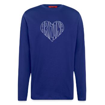 Arizona Herz Typo - Langarmshirt - made by SPREAD  - Iconic Blue - Vorne