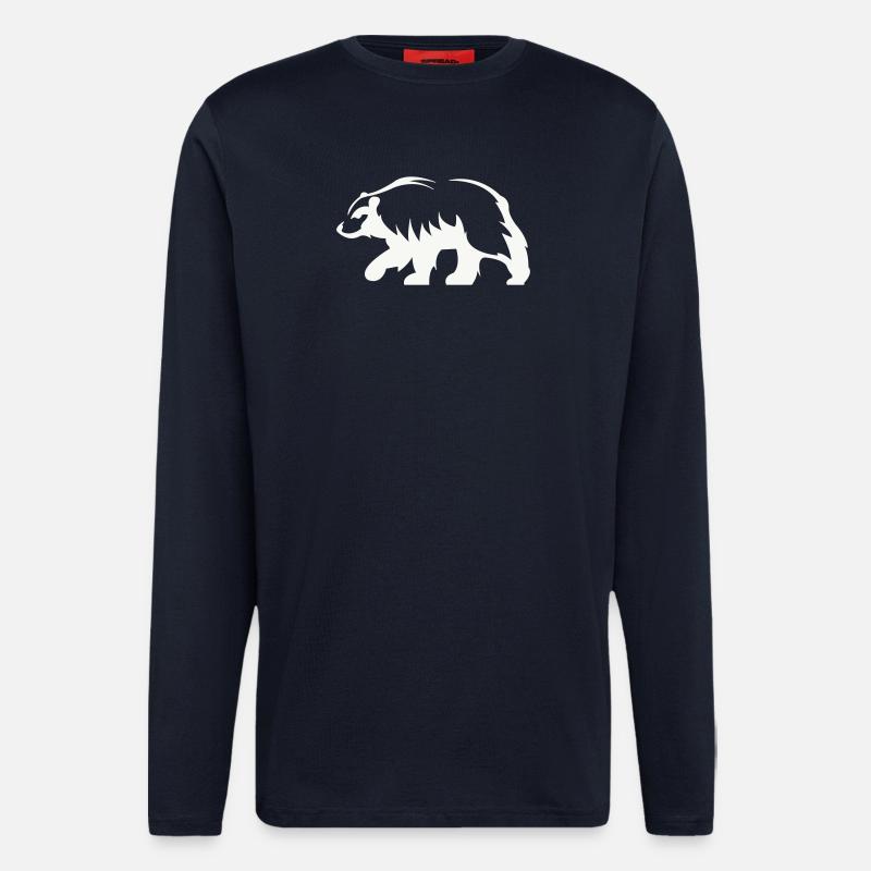 Bear Silhouette - Longsleeve - made by SPREAD  - DARK NAVY