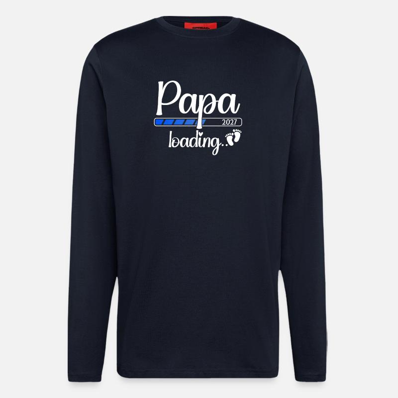 Dad 2027 Loading Dad-to-be 2027 - Longsleeve - made by SPREAD  - DARK NAVY