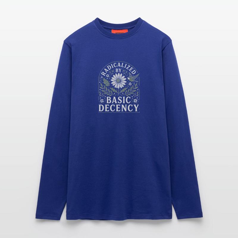 Radicalized by Basic Decency Vintage Blumen Design Langarmshirt - made by SPREAD 