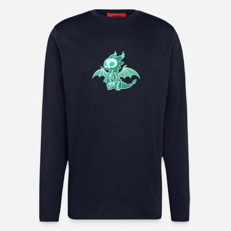 Dragon Ghost Vector - Longsleeve - made by SPREAD  - DARK NAVY