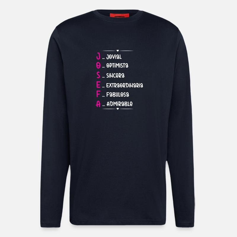 Josefa Personalisiertes Geschenk - Langarmshirt - made by SPREAD  - DARK NAVY