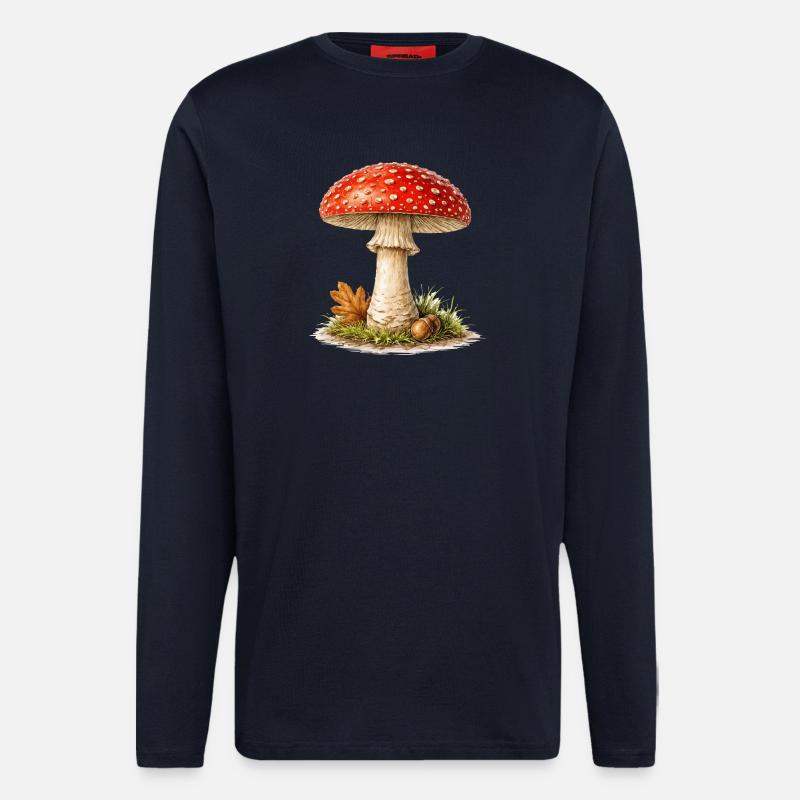 Toadstool Autumn Dream - Longsleeve - made by SPREAD  - DARK NAVY