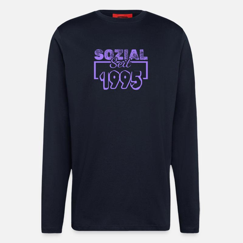 Sozialarbeiter 1995 - Langarmshirt - made by SPREAD  - DARK NAVY