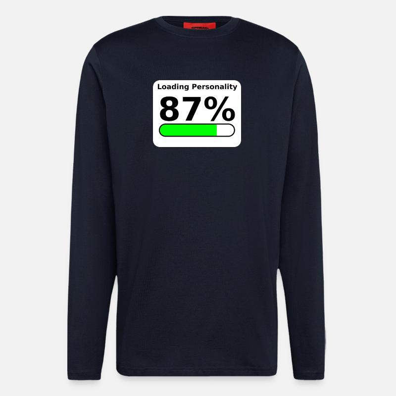 Loading Personality 87% – Nerdy Statement Tee - Langarmshirt - made by SPREAD  - DARK NAVY