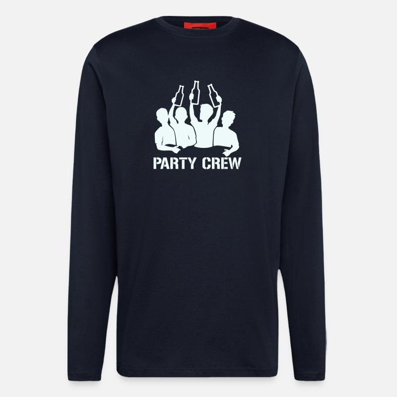 Bottle Raise Party Crew - Longsleeve - made by SPREAD  - DARK NAVY