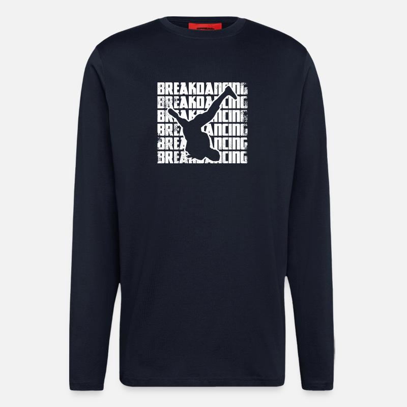 Lustiger Breakdancer - Langarmshirt - made by SPREAD  - DARK NAVY