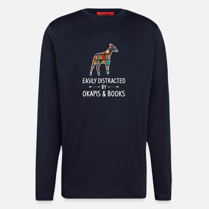 Bookish Donkey Library Silhouette - Longsleeve - made by SPREAD  - DARK NAVY