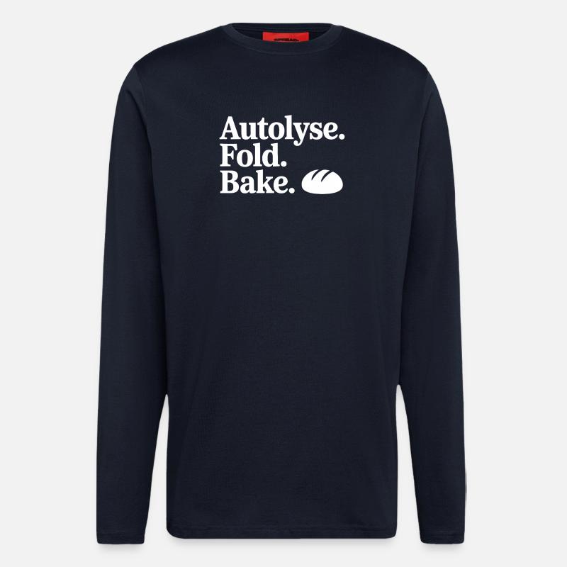 Bread Art Autolyse Fold Bake - Longsleeve - made by SPREAD  - DARK NAVY