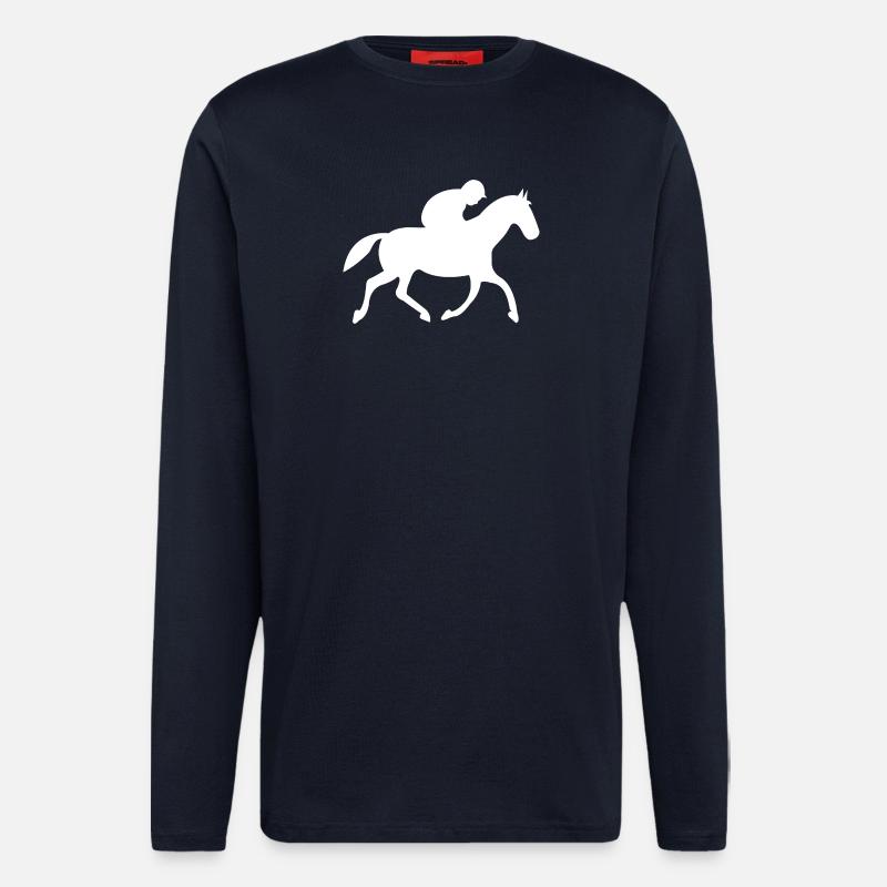 Pferde - Langarmshirt - made by SPREAD  - DARK NAVY