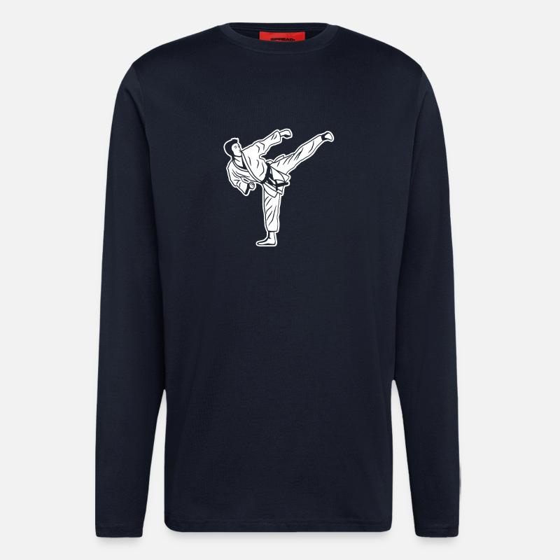 Karate Junge - Langarmshirt - made by SPREAD  - DARK NAVY