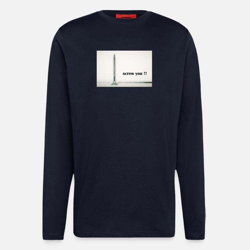 screw you - Langarmshirt - made by SPREAD  - DARK NAVY