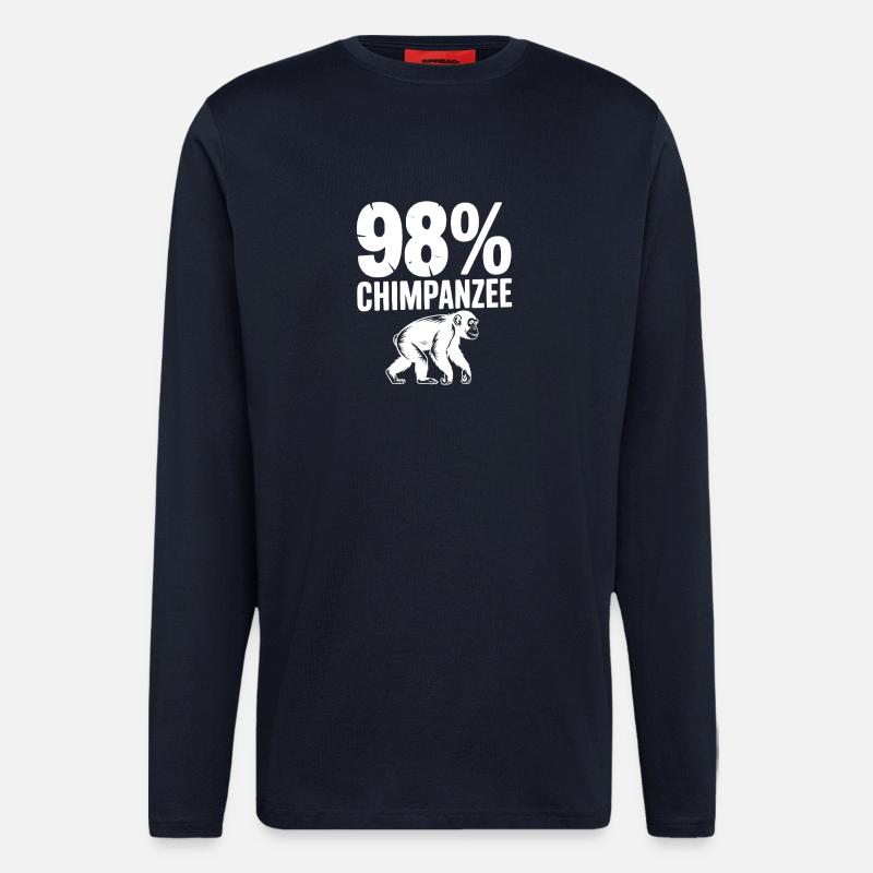 98 % Schimpansen - Langarmshirt - made by SPREAD  - DARK NAVY