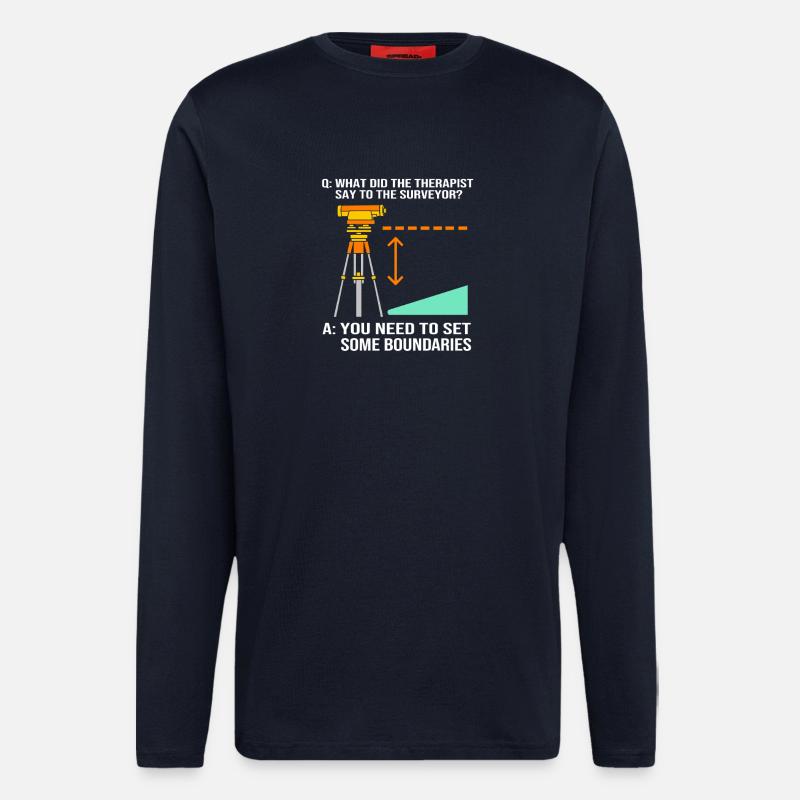 Landvermesser - Langarmshirt - made by SPREAD  - DARK NAVY