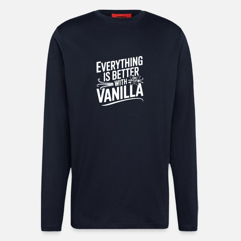 Everything Is Better with Vanilla - Longsleeve - made by SPREAD  - DARK NAVY