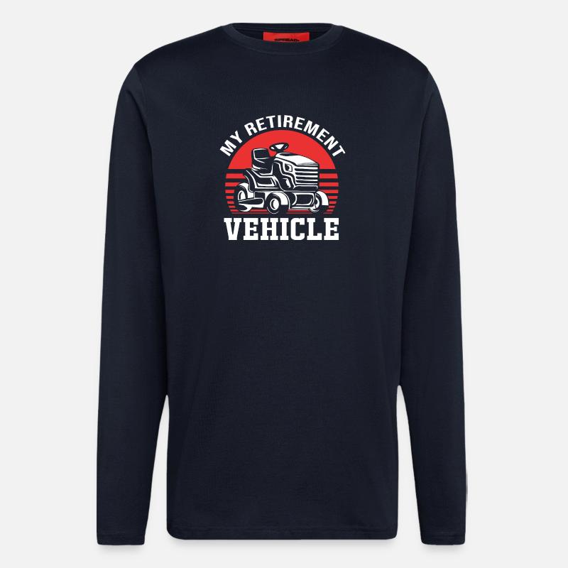 Rasen (Wiese) Rasenmäher - Langarmshirt - made by SPREAD  - DARK NAVY
