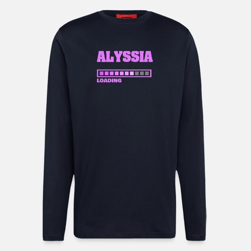 Geburt Alyssia - Langarmshirt - made by SPREAD  - DARK NAVY