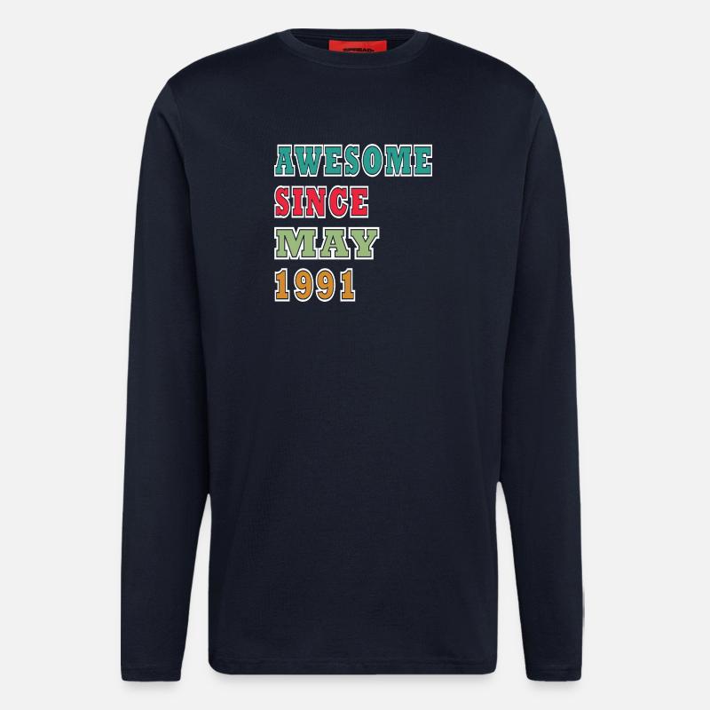 Awesome Since May 1991 - Longsleeve - made by SPREAD  - DARK NAVY