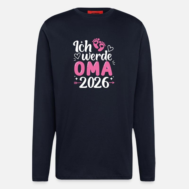 Ich werde Oma 2026  - Langarmshirt - made by SPREAD  - DARK NAVY