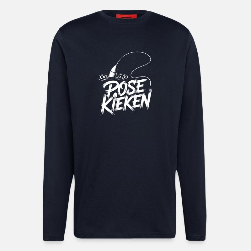 Angler Pose Design - Langarmshirt - made by SPREAD  - DARK NAVY