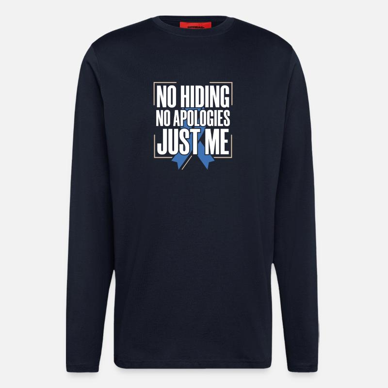 Alopezie-bewusstsein Alopecia Areata Haarausfall - Langarmshirt - made by SPREAD  - DARK NAVY