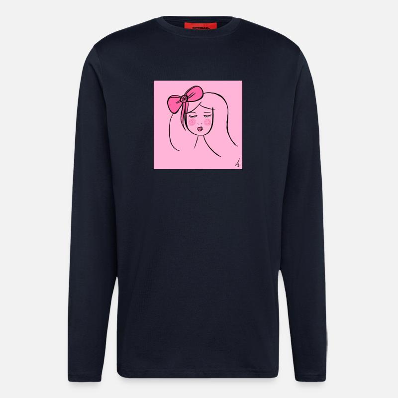 Mädchen Pink - Langarmshirt - made by SPREAD  - DARK NAVY