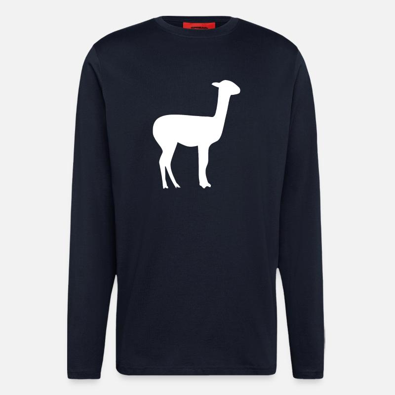 Lama - Langarmshirt - made by SPREAD  - DARK NAVY
