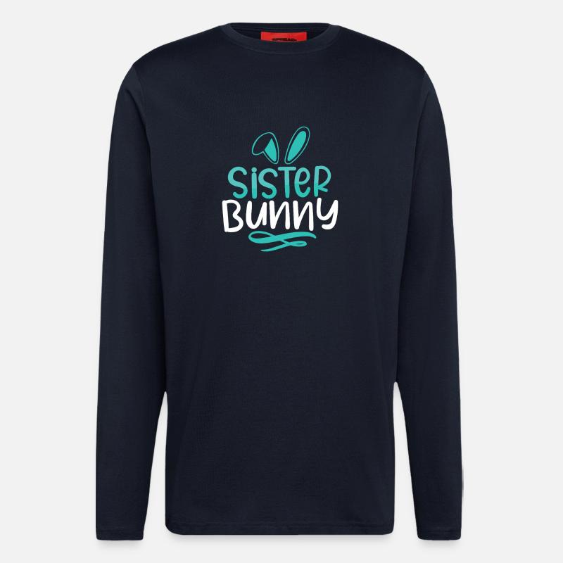 Schwester Bunny Whimsy-Logo - Langarmshirt - made by SPREAD  - DARK NAVY