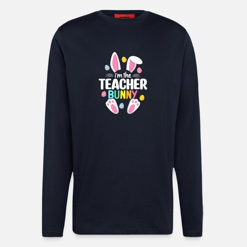 Ich bin der Lehrer-Hase - Langarmshirt - made by SPREAD - DARK NAVY