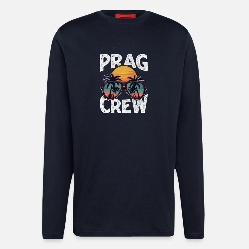 Prag Crew - Langarmshirt - made by SPREAD  - DARK NAVY
