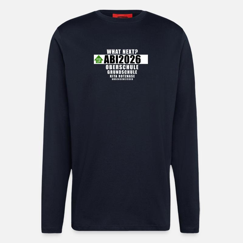 Abi2026 - what next? - Langarmshirt - made by SPREAD  - DARK NAVY