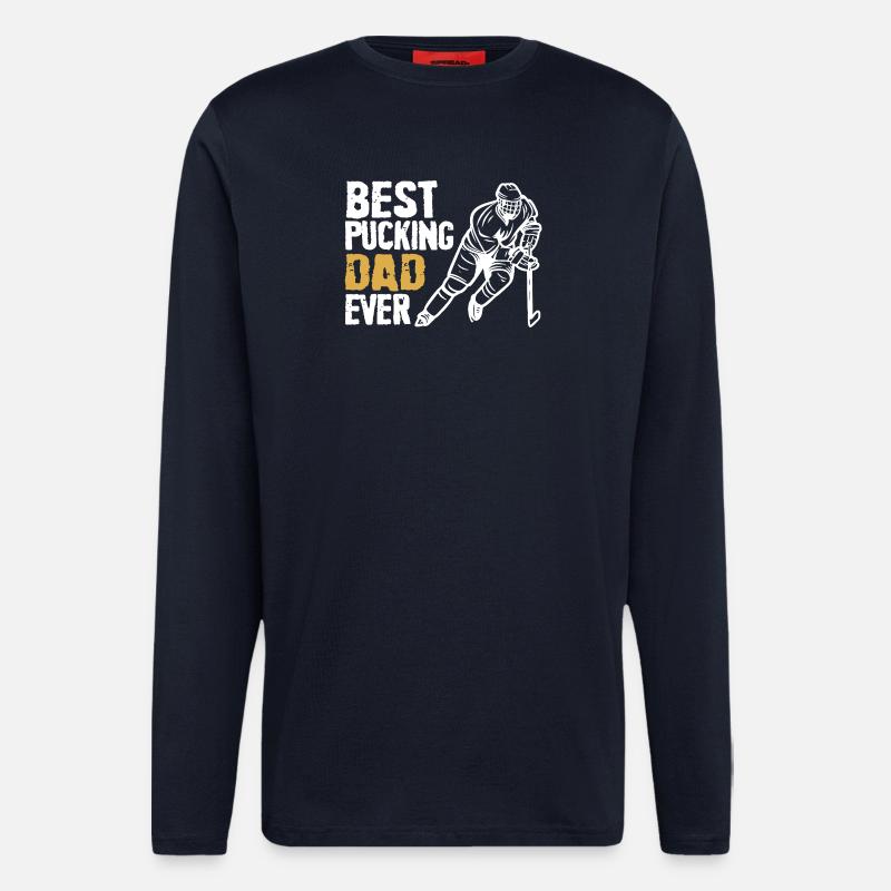 Fette Beste-Vater-Kletterer-Grafik - Langarmshirt - made by SPREAD  - DARK NAVY