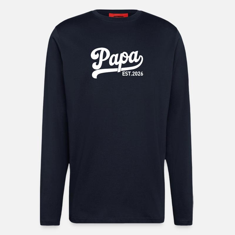 Dad 2026 Expectant Dad 2026 - Longsleeve - made by SPREAD  - DARK NAVY