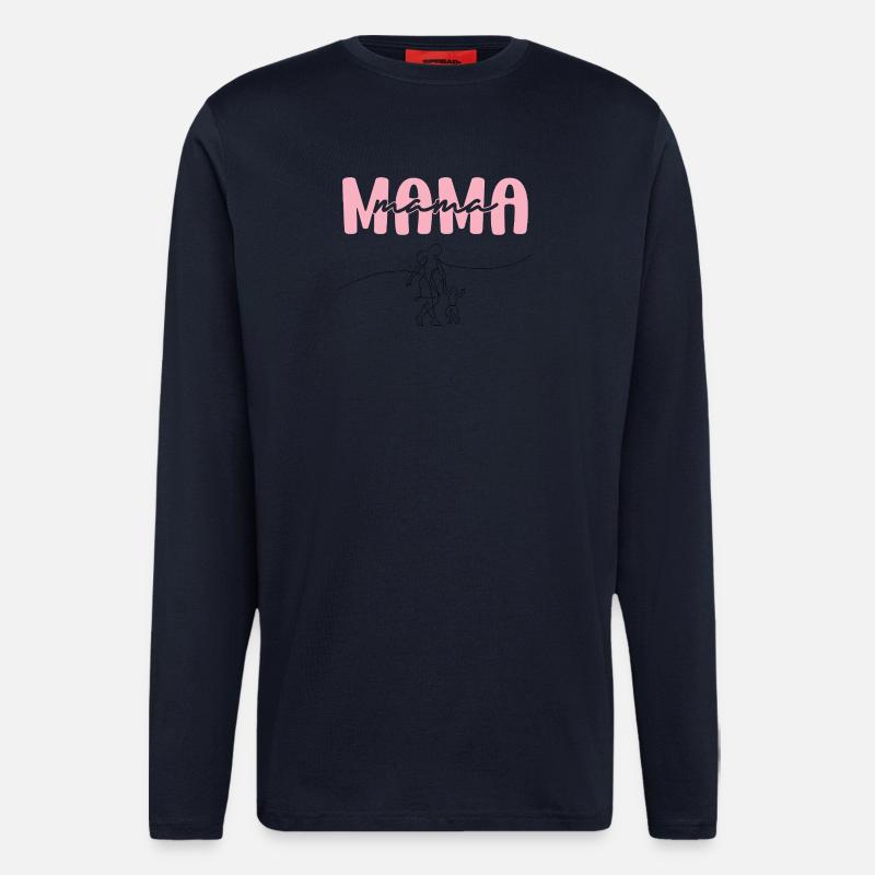 Mama Pink Lettering - Longsleeve - made by SPREAD  - DARK NAVY